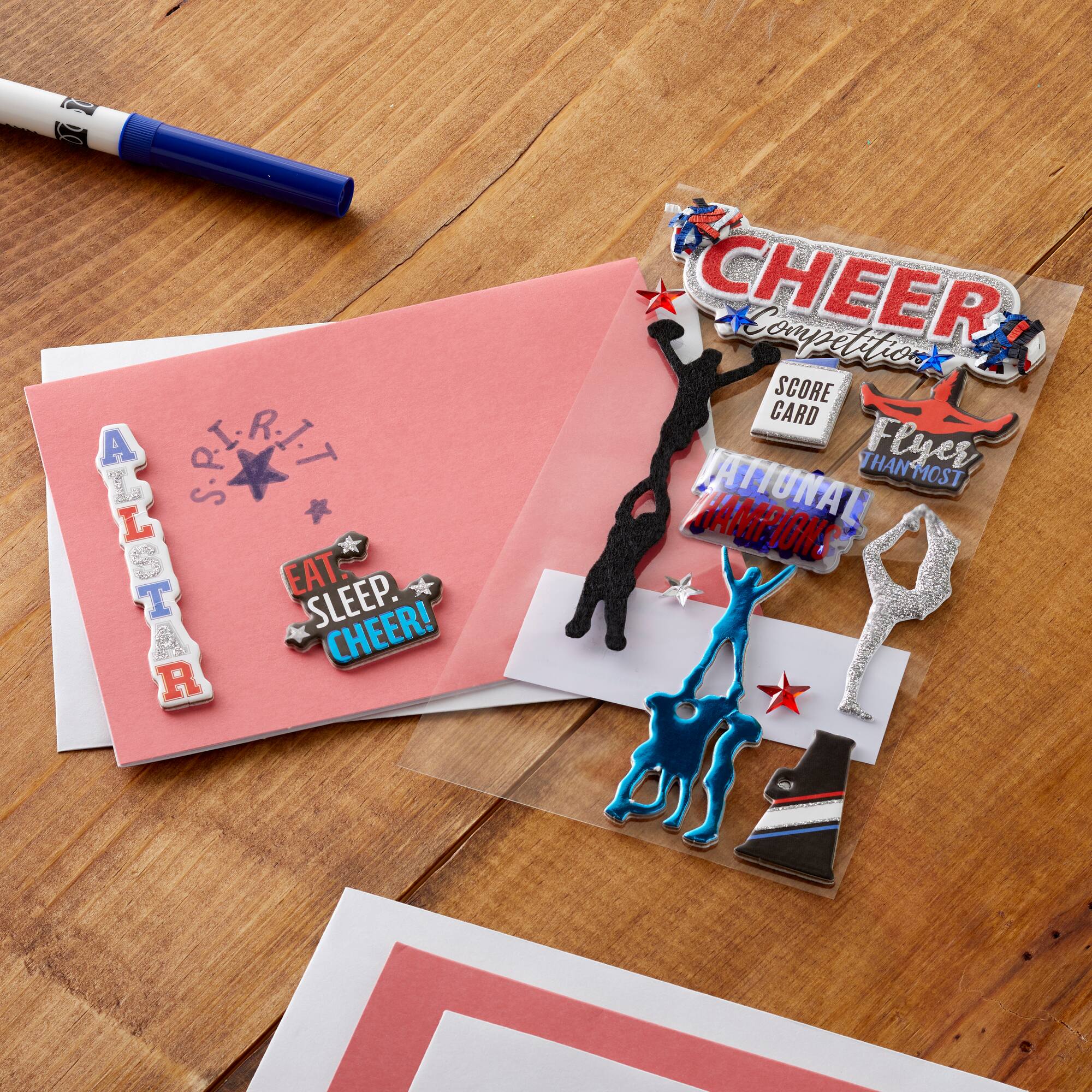 Pro Cheerleading Dimensional Stickers by Recollections™
